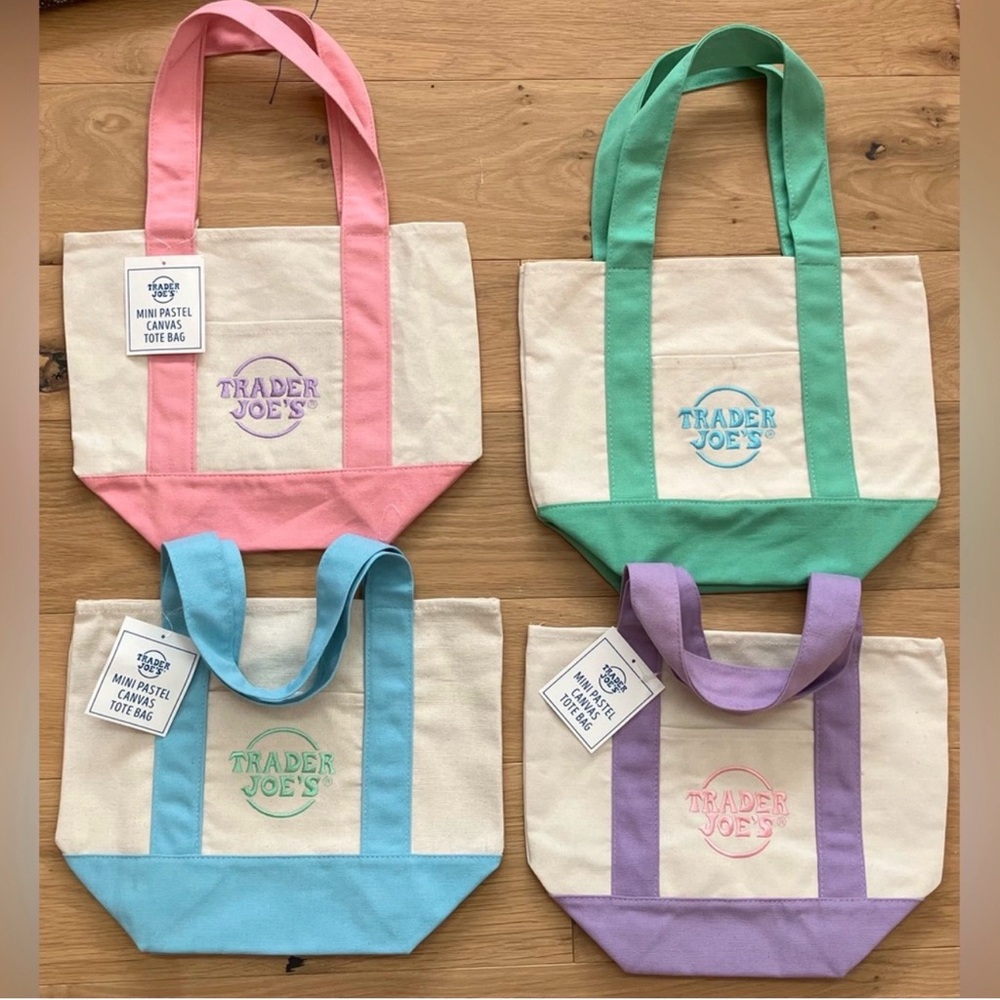 Mini Canvas Trader Joe’s Tote set of 4